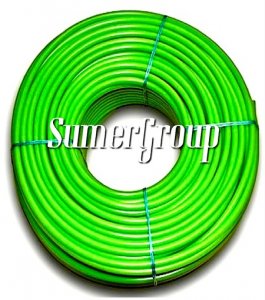 SUMERGROUP 6X8MM POLİETİLEN PE PNÖMATİK HORTUM YEŞİL 100MT