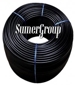 SUMERGROUP 2X4MM POLİETİLEN PE PNOMATİK HORTUM SİYAH 200METRE