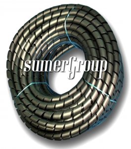 SUMERGROUP HORTUM SARMA DÜZENLEME SPİRALİ SİYAH 40MM 25METRE